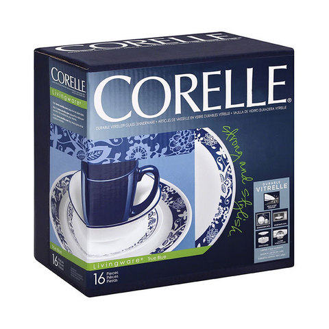 Набор посуды 16 предметов Corelle True Blue 1114045