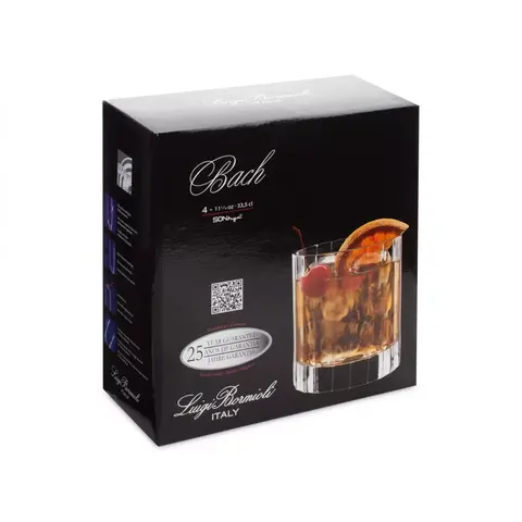 Набор из 4 стаканов для виски DOF 335 мл LUIGI BORMIOLI Bach арт. A10823GTY021990