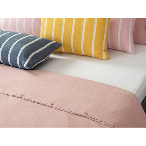 Чехол на подушку декоративный в полоску цвета пыльной розы из коллекции Essential, 40х60 см Tkano TK21-CC0004