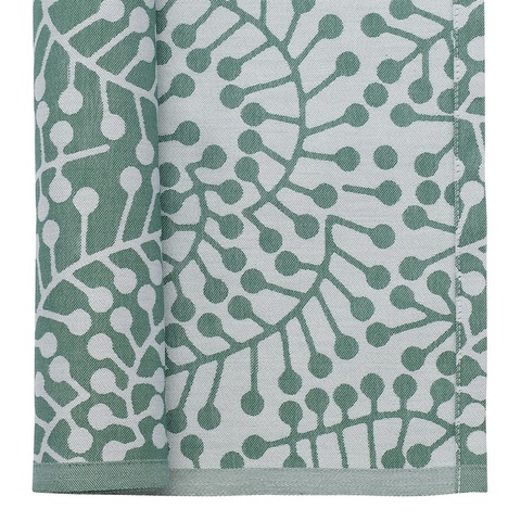 Салфетка из хлопка зеленого цвета с рисунком Спелая смородина, Scandinavian touch, 53х53см Tkano TK21-NA0010