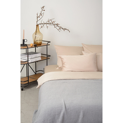 Комплект постельного белья двуспальный из сатина бежевого цвета из коллекции Essential Tkano TK20-DC0049