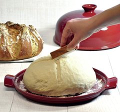Набор для выпечки хлеба (форма керамическая + лопатка пекарская) Emile Henry (цвет: гранат) 349108