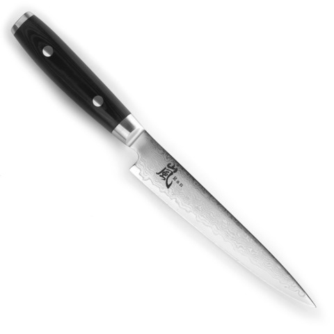 Нож кухонный для тонкой нарезки 15 см (69 слоев) YAXELL RAN арт. YA36016