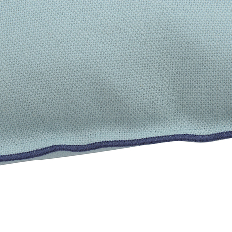 Чехол на подушку из фактурного хлопка голубого цвета с контрастным кантом из коллекции Essential, 45х45 см Tkano TK20-CC0007