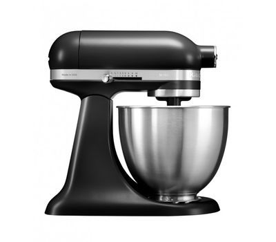 

Миксер планетарный бытовой 3,3л KitchenAid MINI (3 насадки, 1 чаша) (Черный матовый) 5KSM3311XEBM