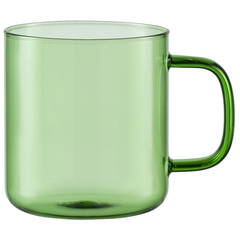 Чашка стеклянная, 350 мл, зеленая Smart Solutions