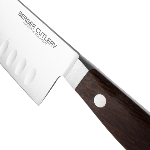 Нож кухонный Сантоку 18 см BERGER CUTLERY Classic Smoked Oak арт. BC210916