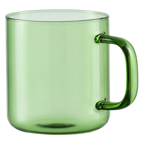 Чашка стеклянная, 350 мл, зеленая Smart Solutions