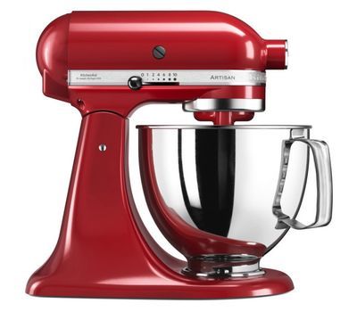 

Миксер планетарный бытовой 4,83л KitchenAid (3 насадки) (Красный) 5KSM125EER