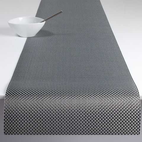Салфетка подстановочная, жаккардовое плетение, винил, (36х48) Titanium (100110-026) CHILEWICH Basketweave арт. 0025-BASK-TITA