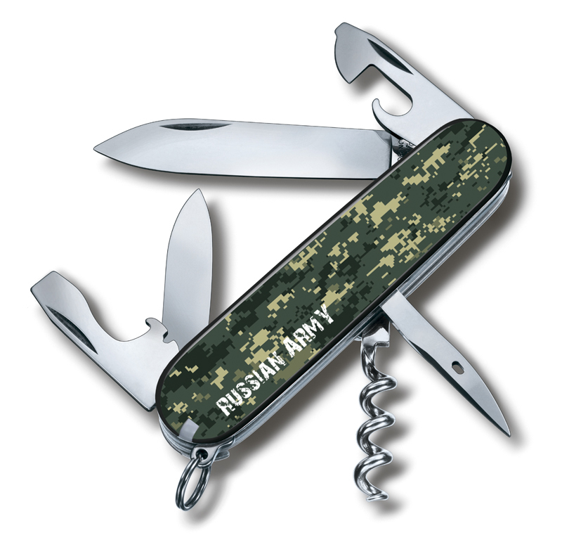 

Нож Victorinox Spartan, 91 мм, 12 функций, "Российская армия" 1.3603 ARMY