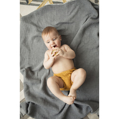 Шорты для новорожденных из хлопкового муслина горчичного цвета из коллекции Essential 3-6M Tkano TK20-KIDS-SHB0001