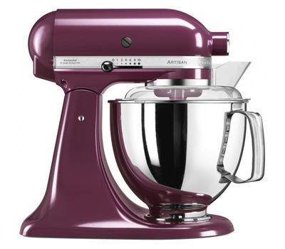 

Миксер планетарный бытовой 4,83л KitchenAid (4 насадки, 2 чаши) (Фиолетовый) 5KSM175PSEBY