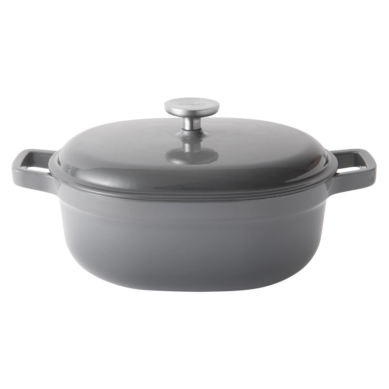 

Кастрюля чугунная овальная с крышкой 27*22см 4,1л Gem BergHOFF 2307353