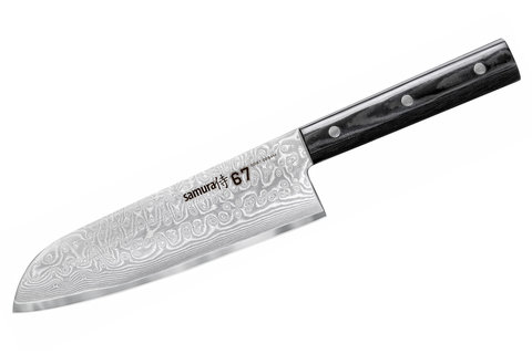 Нож кухонный Сантоку 175мм Samura 67 Damascus SD67-0094M