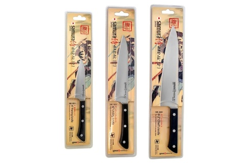 3 ножа Samura HARAKIRI и точильный камень Samura SWS-1000