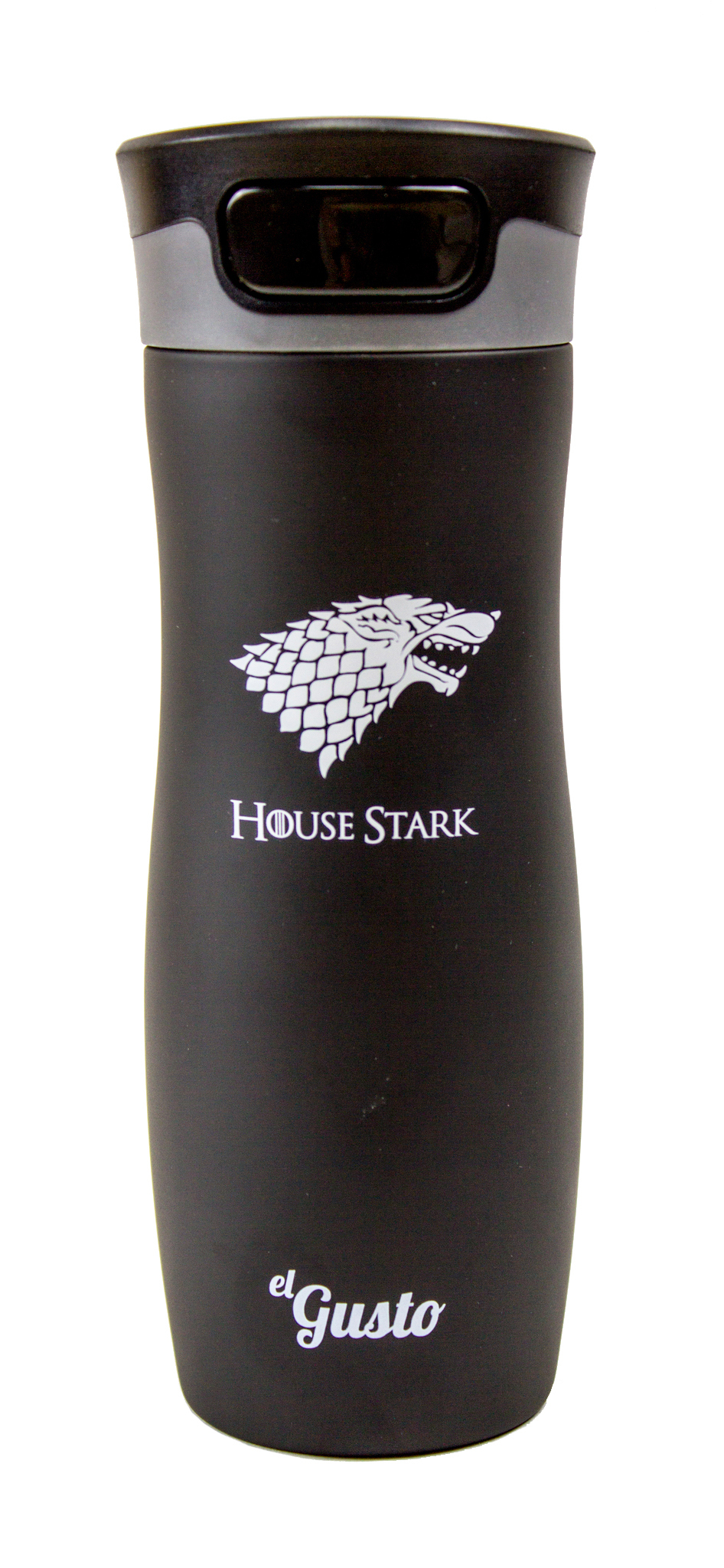 

Термокружка El Gusto Corsa "House Stark" (0,47 литра) черная матовая 042HS