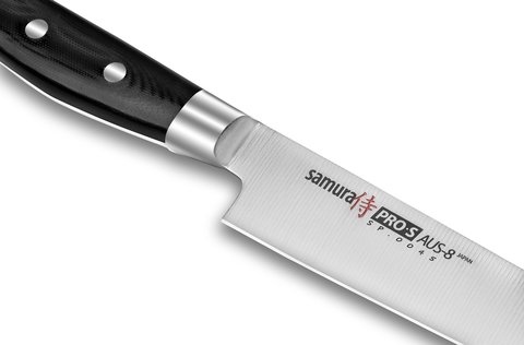 Нож кухонный стальной для нарезки Samura PRO-S SP-0045/K