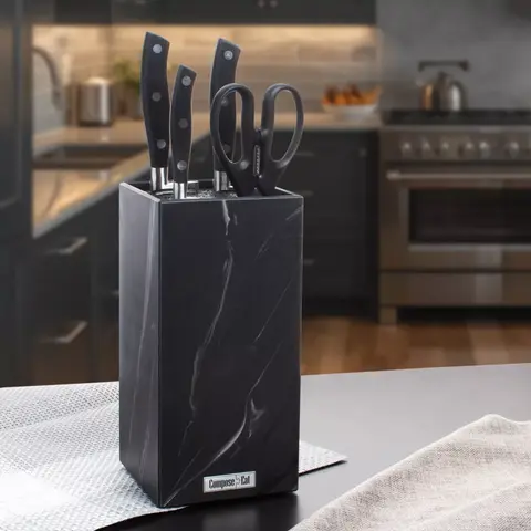 Подставка для кухонных ножей графитовый дым 11х24 см. ComposeEat Elegance арт. PDN113146OA4