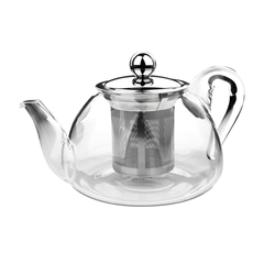 Чайник для кипячения и заваривания, стеклянный с фильтром 0,8 л IBILI Kristall арт. 621708