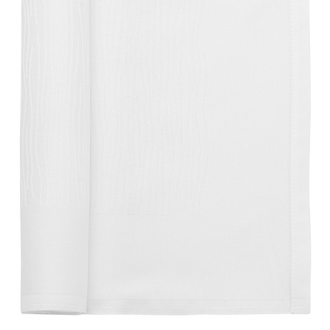 Салфетка сервировочная жаккардовая белого цвета из хлопка с вышивкой из коллекции Essential, 53х53 см Tkano TK21-NA0001