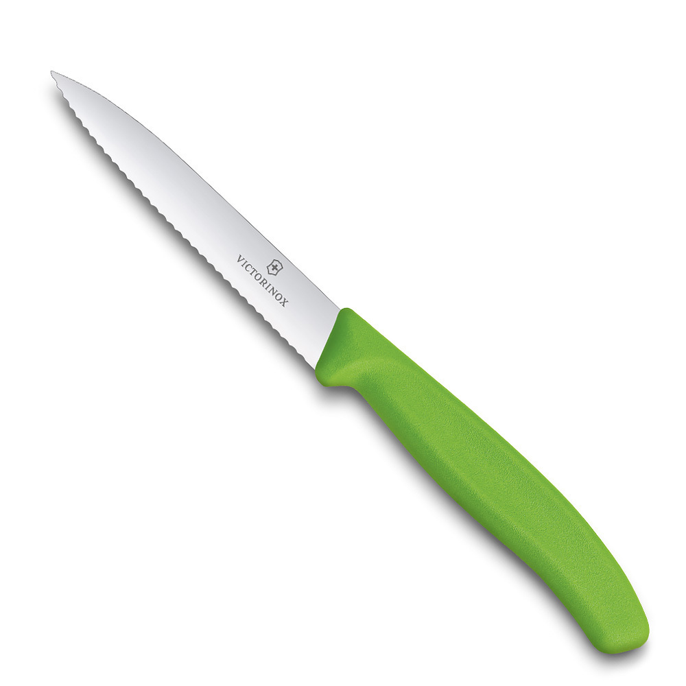 

Нож Victorinox для очистки овощей 10 см волнистое, зеленый* 6.7736.L4