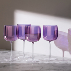 Набор бокалов для вина Aurora, 450 мл, фиолетовый, 4 шт. LSA International G1620-16-887
