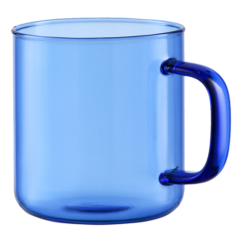 Чашка стеклянная, 350 мл, синяя Smart Solutions
