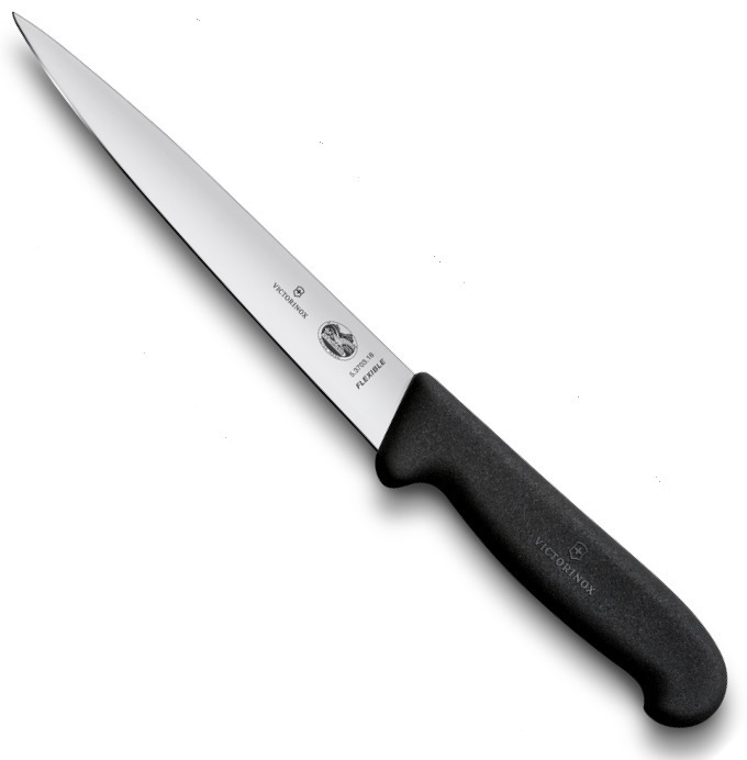 

Нож Victorinox филейный 20 см, черный 5.3703.20