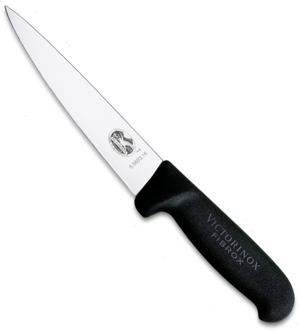 

Нож Victorinox для разделки мяса 16 см, черный 5.5203.16