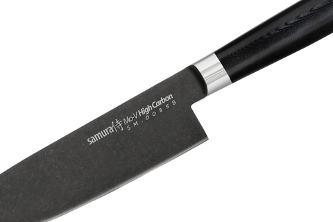 Нож кухонный Шеф 200мм Samura Mo-V Stonewash SM-0085B/K