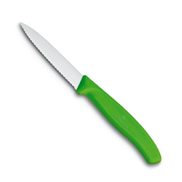 

Нож Victorinox для очистки овощей 8 см волнистое, зеленый 6.7636.L114