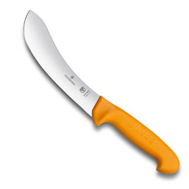 

Нож Victorinox разделочный для снятия шкуры 18 см, желтый 5.8427.18