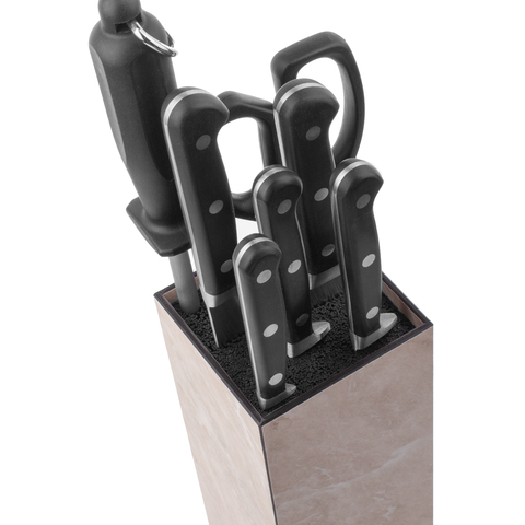 Подставка для кухонных ножей универсальная, 23х10 см дуб прованс арт.PDN102057OA4