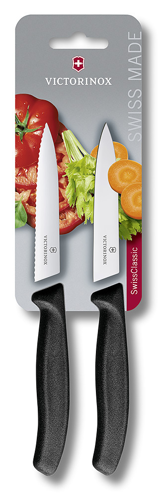 

Набор Victorinox кухонный, 2 предмета прямое и волнистое, черный* 6.7793.B