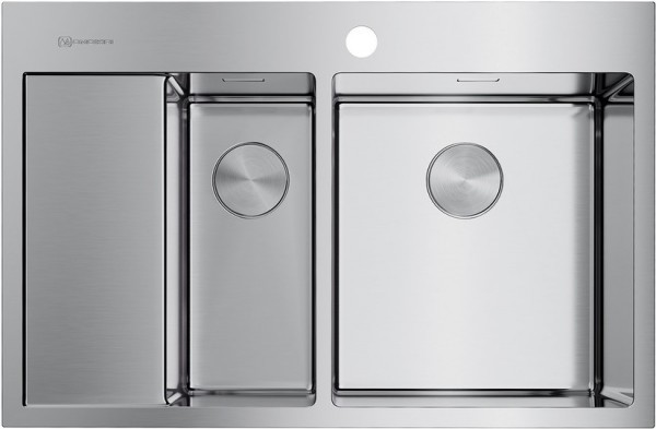 

Кухонная мойка из нержавеющей стали OMOIKIRI Akisame 78-2-IN-R (4973063)