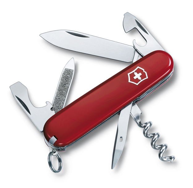 

Нож Victorinox Sportsman, 84 мм, 13 функций, красный* 0.3803
