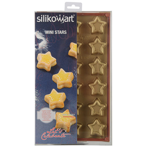 Форма для приготовления пирожных Stars силиконовая Silikomart 26.182.63.0063