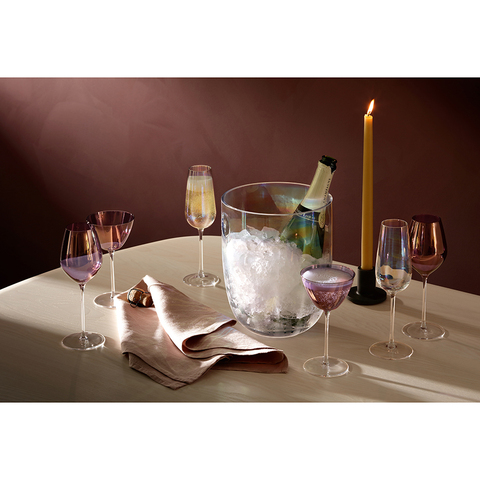 Набор бокалов для шампанского Aurora, 285 мл, фиолетовый, 4 шт. LSA International G1620-10-887
