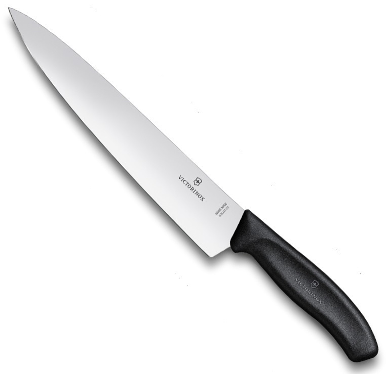 

Нож Victorinox Шеф 22 см, черный (подарочная упаковка) 6.8003.22G
