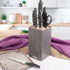 Подставка для кухонных ножей универсальная 24х12см, эвора серая ComposeEat арт.PDN120402KL6