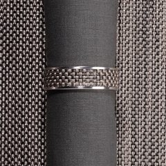 Кольцо для салфеток Light grey (100324-015) CHILEWICH Stainless steel арт. 0802-MNBK-LTGR