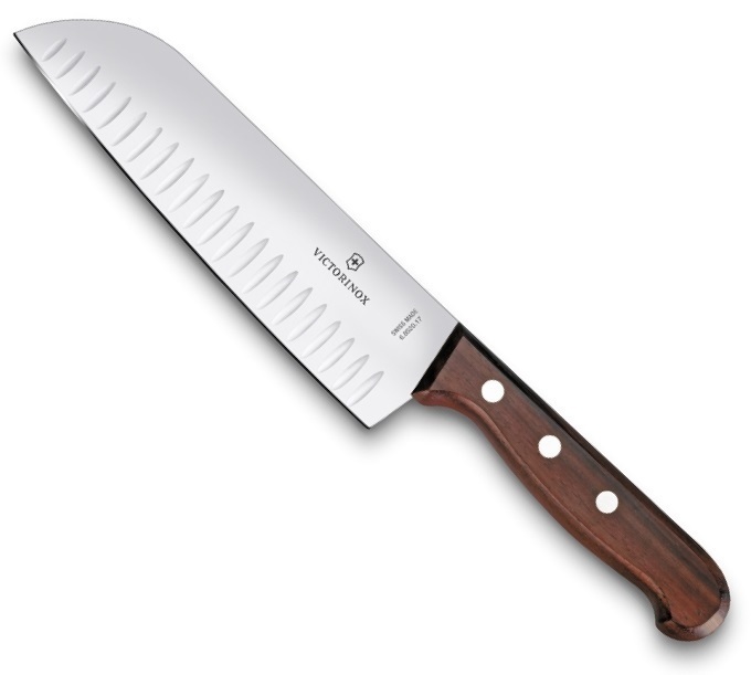 

Нож Victorinox сантоку 17 см рифленое, дерево (подарочная упаковка) 6.8520.17G