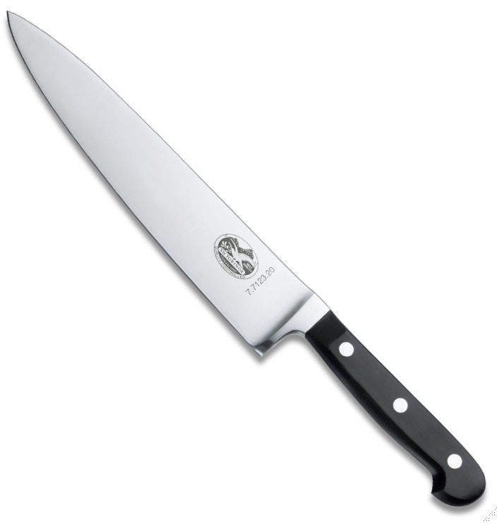 

Нож Victorinox Шеф, кованый 20 см широкое, черный 7.7123.20