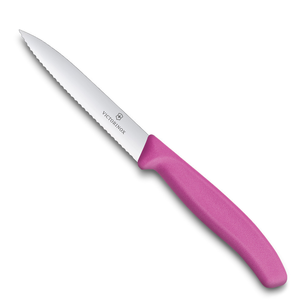 

Нож Victorinox для очистки овощей 10 см волнистое, розовый* 6.7736.L5