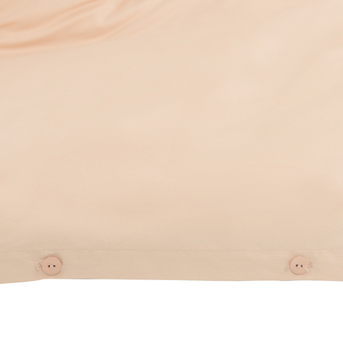 Комплект постельного белья полутораспальный из сатина бежево-розового цвета из коллекции Essential Tkano TK20-DC0041