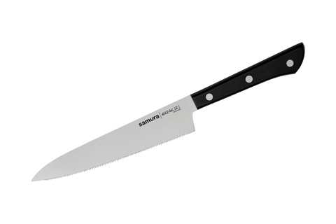 Нож кухонный универсальный с серрейтером 150мм Samura HARAKIRI SHR-0024B/K*4