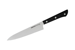 Нож кухонный универсальный с серрейтером 150мм Samura HARAKIRI SHR-0024B/K