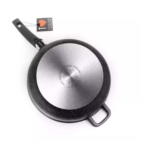 Сковорода глубокая для индукционных плит с антипригарным покрытием 28 см OLYMPIA арт.201.28IND