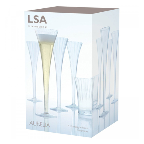 Бокал-флейта для шампанского Aurelia 4 шт. LSA G666-05-776